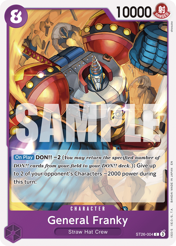 General Franky One Piece card