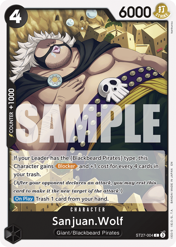 Sanjuan.Wolf One Piece card