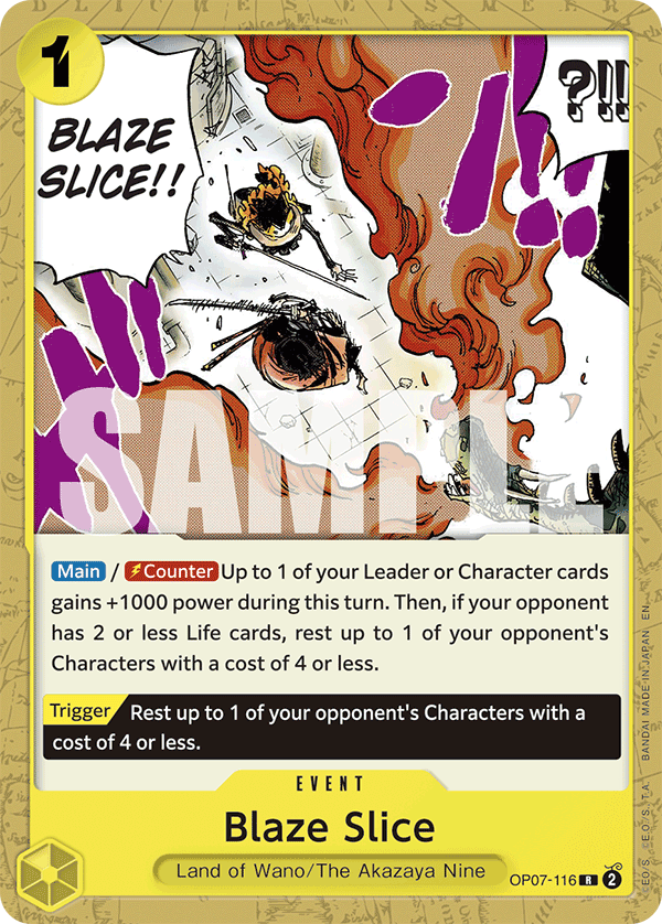 Blaze Slice One Piece card