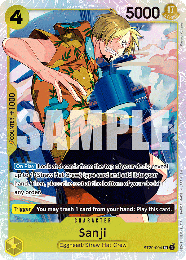 Sanji One Piece card