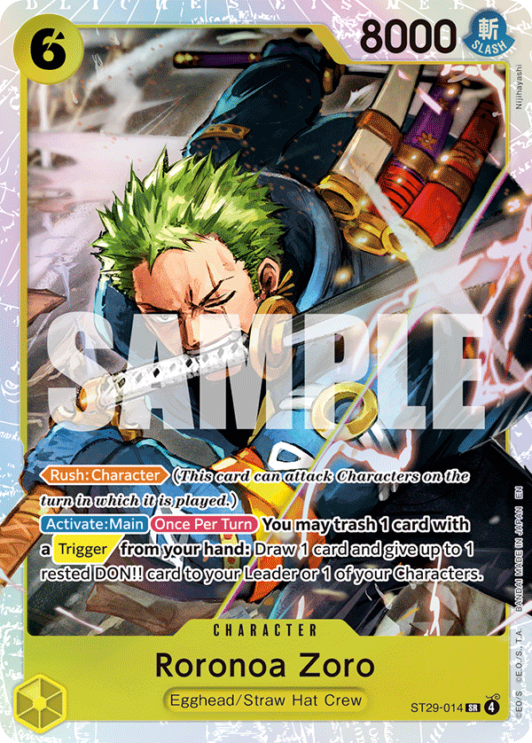 Roronoa Zoro One Piece card