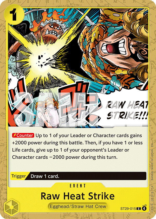 Raw Heat Strike One Piece card