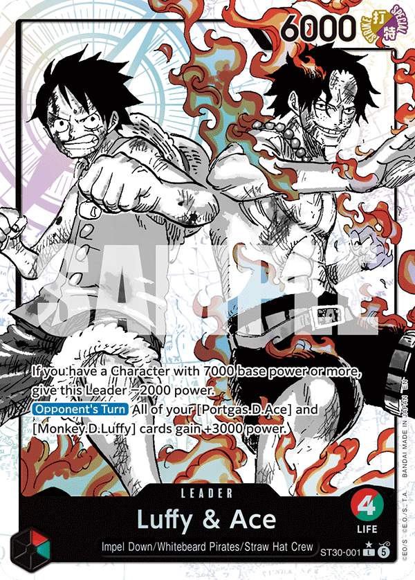Luffy & Ace One Piece card