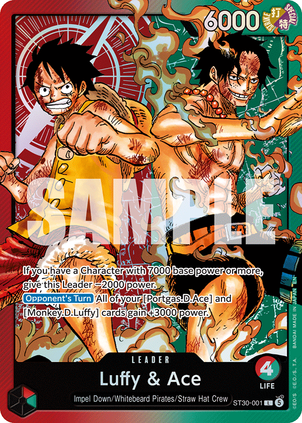 Luffy & Ace One Piece card