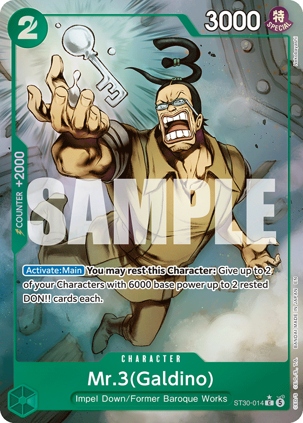 Mr.3(Galdino) One Piece card