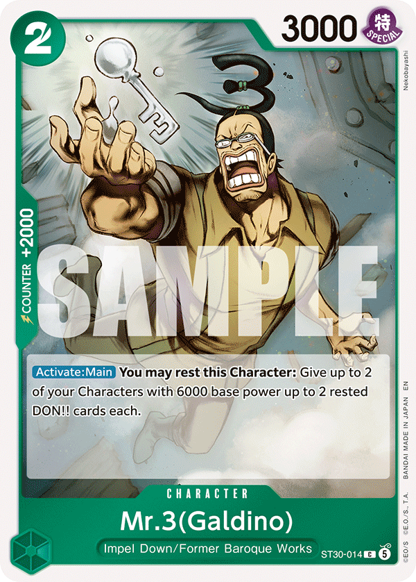Mr.3(Galdino) One Piece card