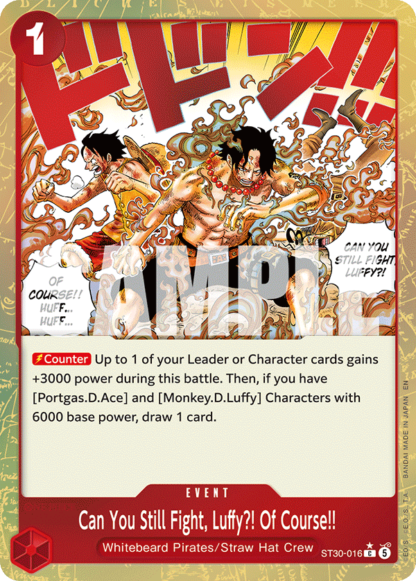 Can You Still Fight, Luffy?! Of Course!! One Piece card