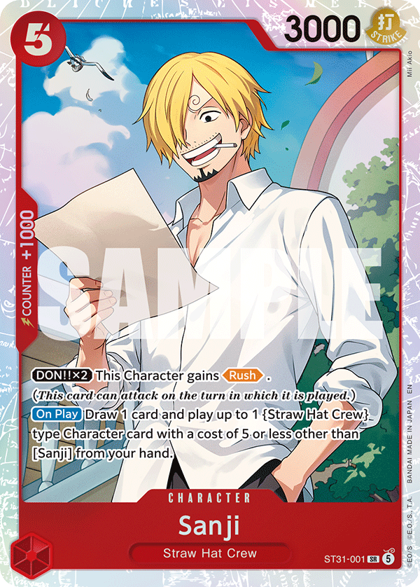 Sanji One Piece card