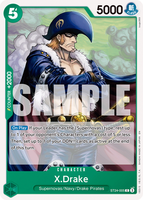X.Drake One Piece card