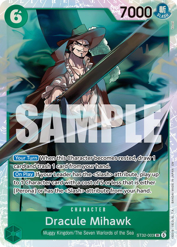 Dracule Mihawk One Piece card