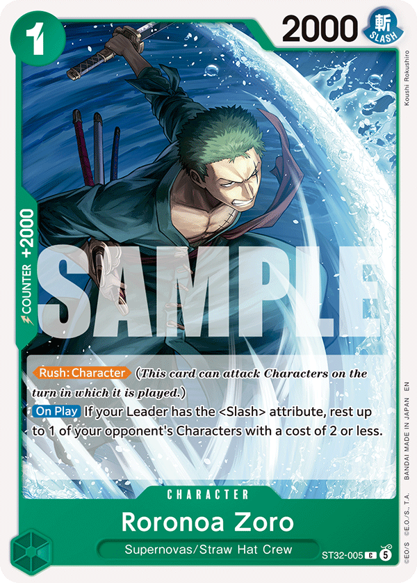 Roronoa Zoro One Piece card