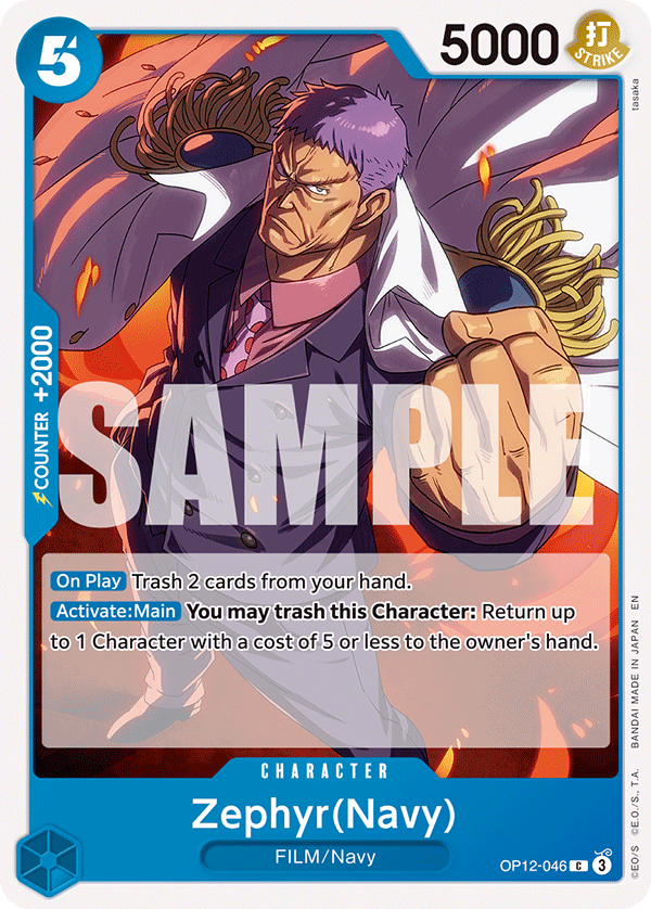 Zephyr(Navy) One Piece card