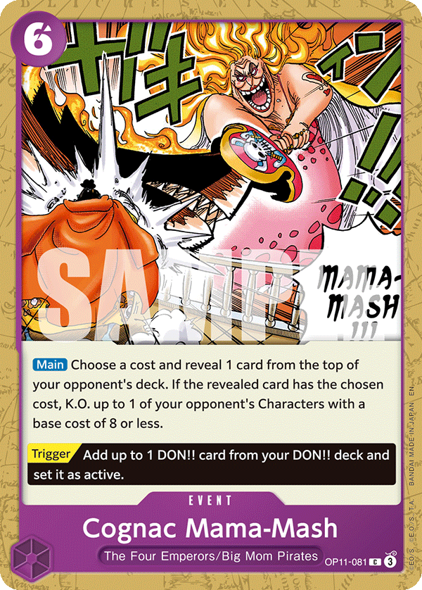Cognac Mama-Mash One Piece card