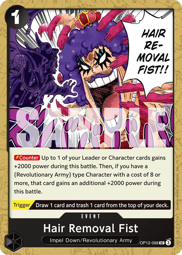 Hair Removal Fist One Piece card