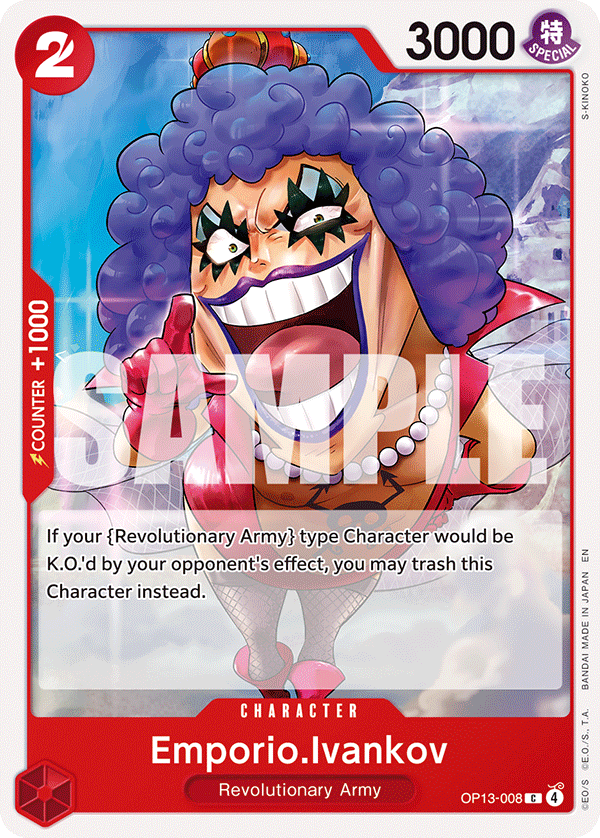 Emporio.Ivankov One Piece card