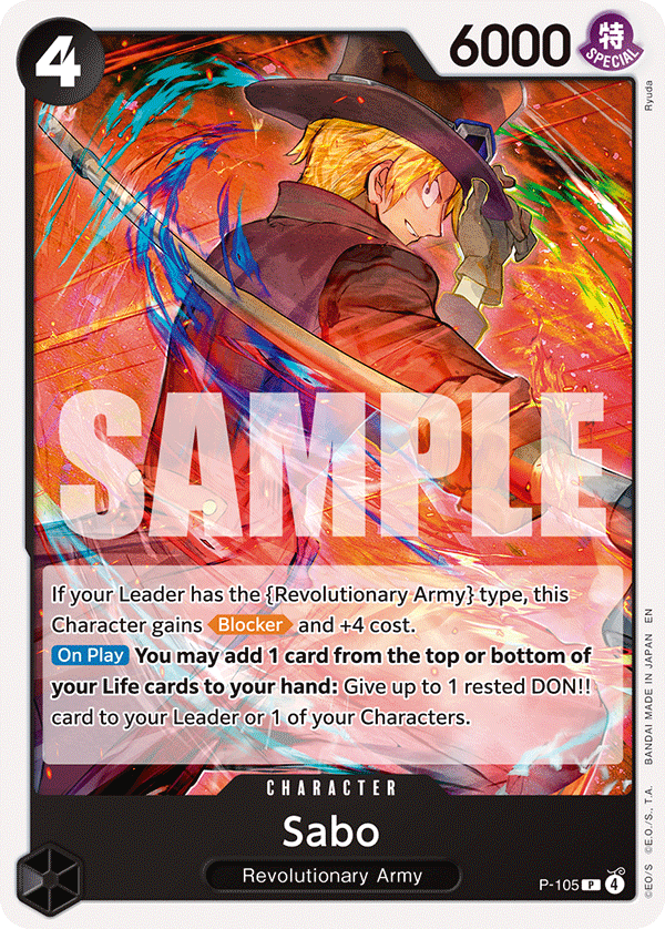 Sabo One Piece card
