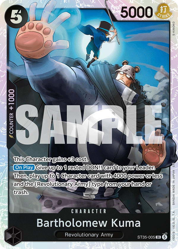Bartholomew Kuma One Piece card