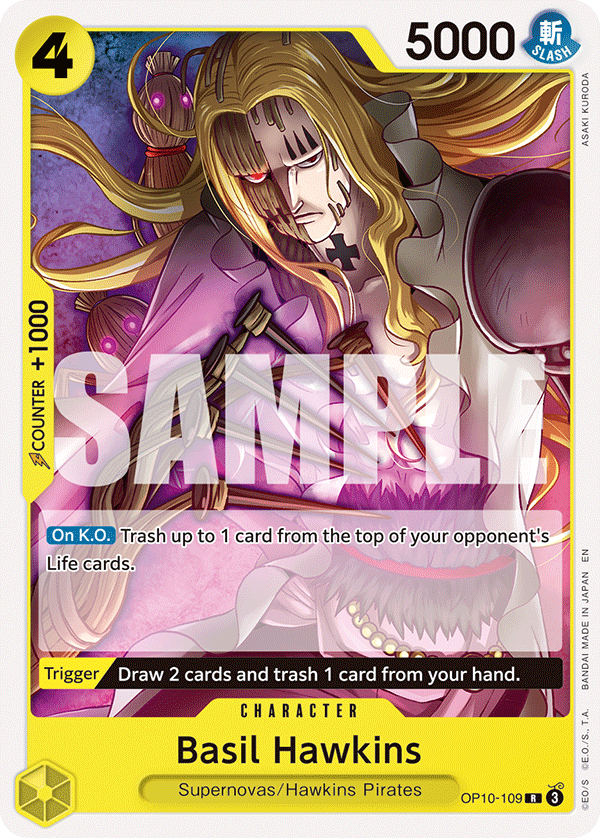 Basil Hawkins One Piece card