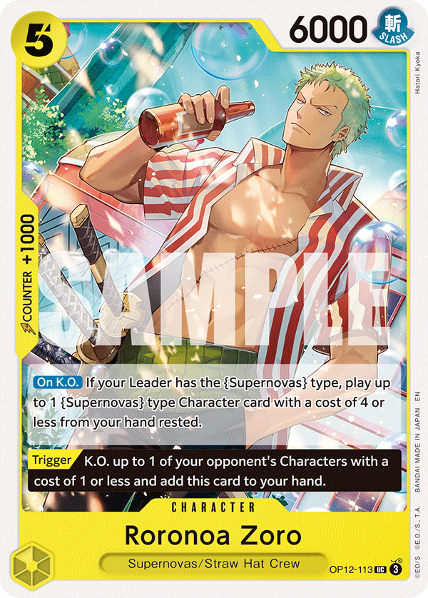 Roronoa Zoro One Piece card