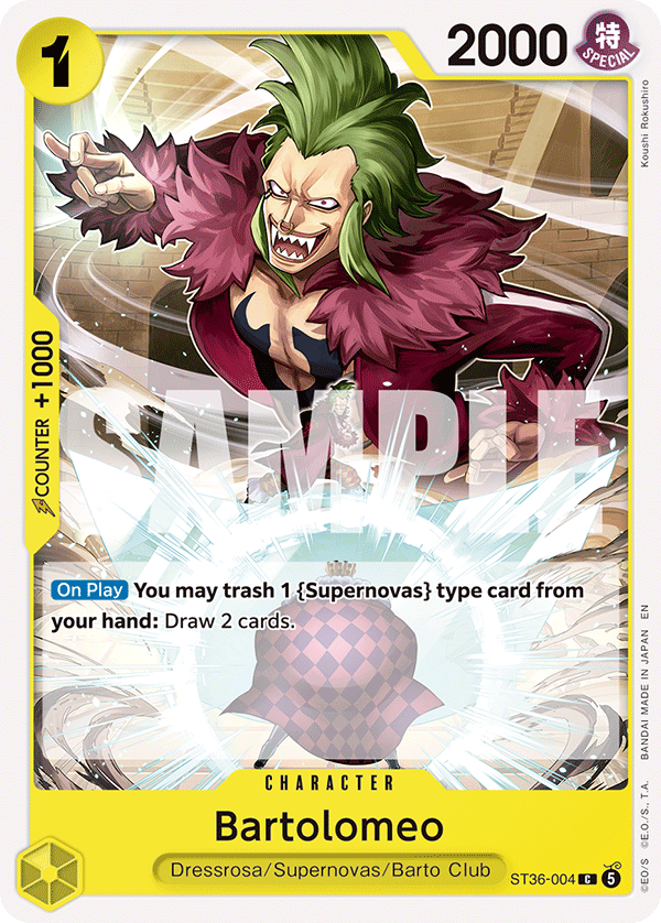 Bartolomeo One Piece card