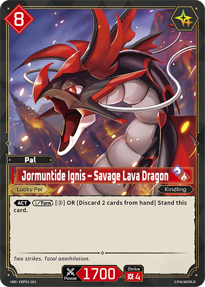 Jormuntide Ignis – Savage Lava Dragon Palworld card