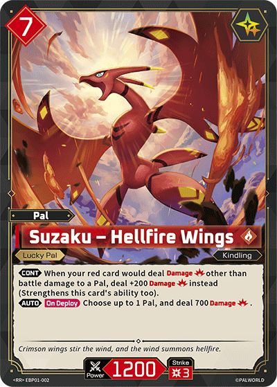 Suzaku – Hellfire Wings Palworld card