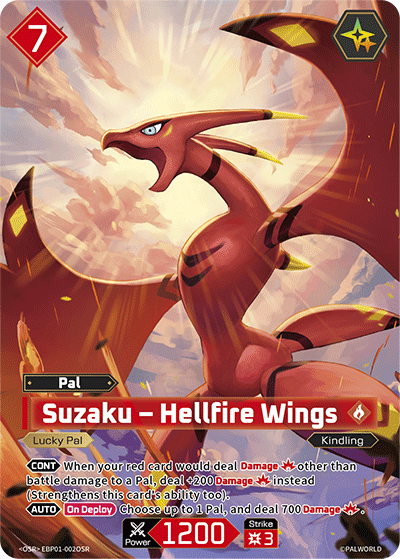 Suzaku – Hellfire Wings Palworld card
