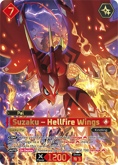 Suzaku – Hellfire Wings Palworld card