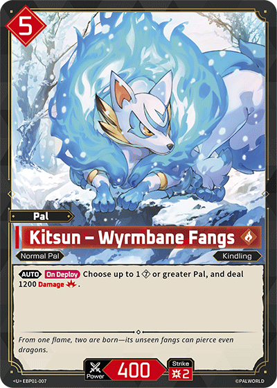 Kitsun – Wyrmbane Fangs Palworld card