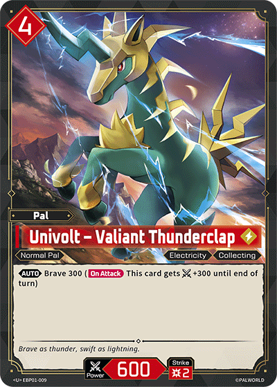 Univolt – Valiant Thunderclap Palworld card