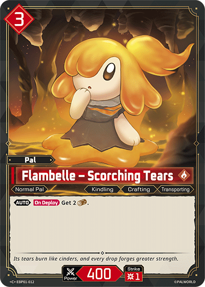 Flambelle – Scorching Tears Palworld card