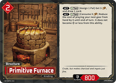 Primitive Furnace Palworld card