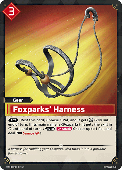 Foxparks' Harness Palworld card