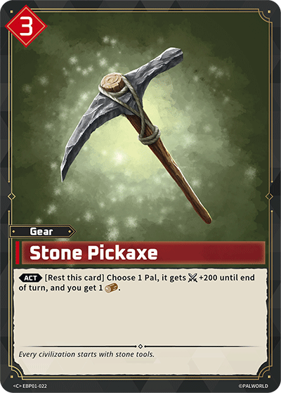 Stone Pickaxe Palworld card