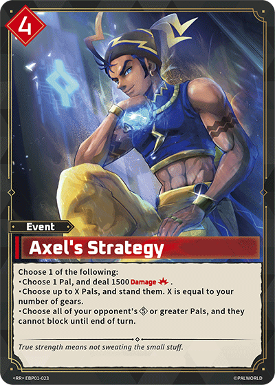 Axel's Strategy Palworld card