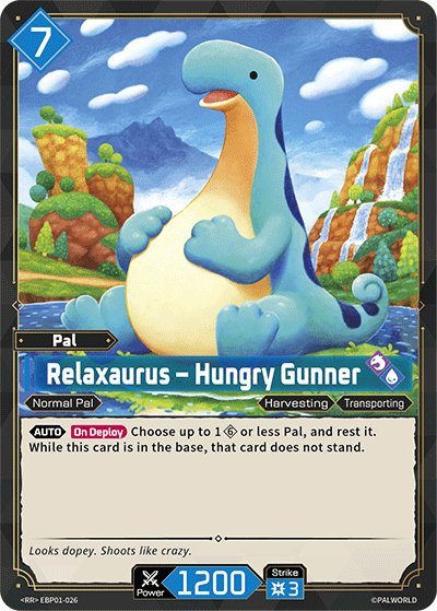 Relaxaurus – Hungry Gunner Palworld card