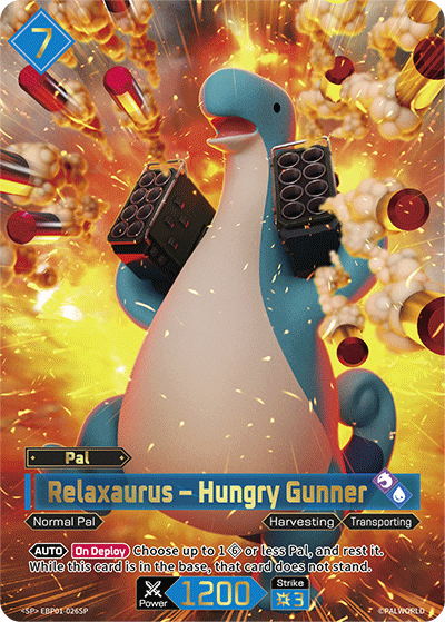 Relaxaurus – Hungry Gunner Palworld card
