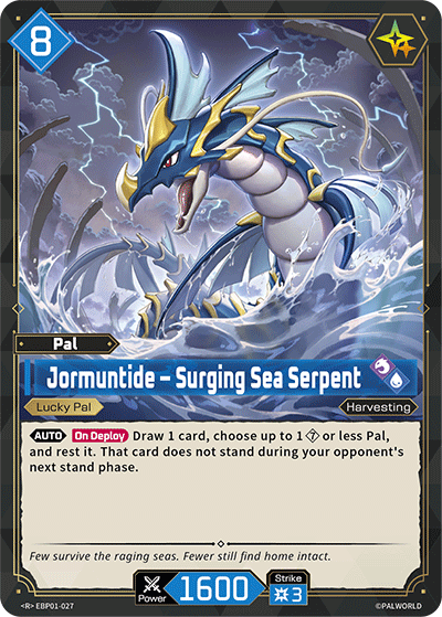 Jormuntide – Surging Sea Serpent Palworld card