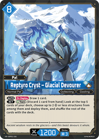 Reptyro Cryst – Glacial Devourer Palworld card