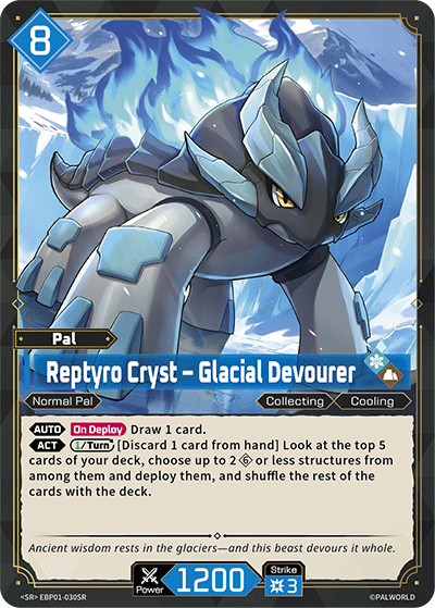 Reptyro Cryst – Glacial Devourer Palworld card