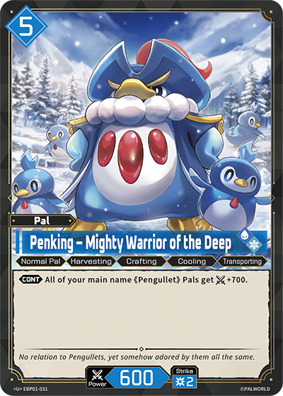 Penking – Mighty Warrior of the Deep Palworld card