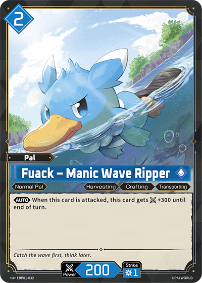 Fuack – Manic Wave Ripper Palworld card