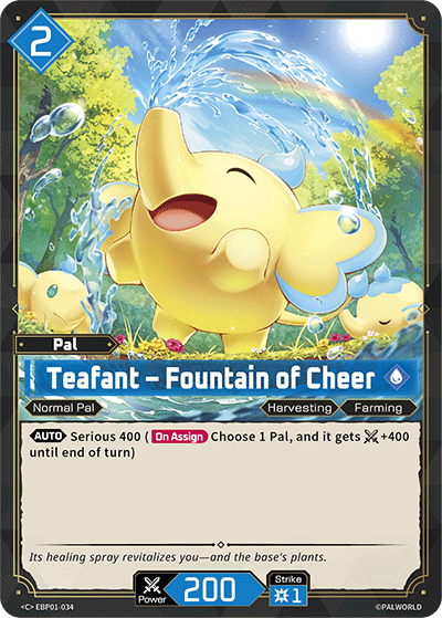 Teafant – Fountain of Cheer Palworld card