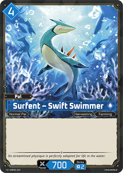 Surfent – Swift Swimmer Palworld card