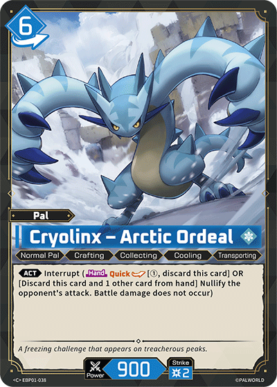 Cryolinx – Arctic Ordeal Palworld card