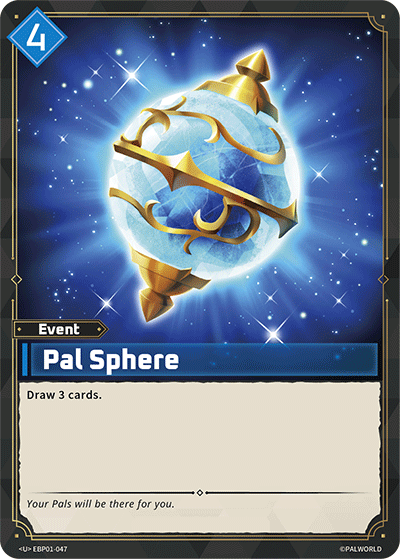 Pal Sphere Palworld card