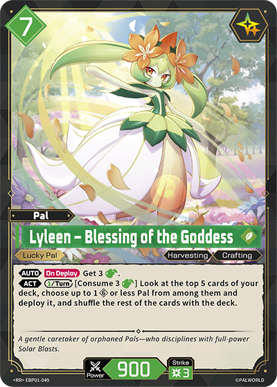 Lyleen – Blessing of the Goddess Palworld card
