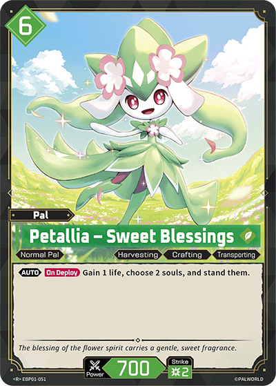 Petallia – Sweet Blessings Palworld card