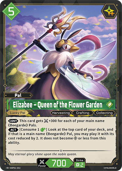 Elizabee – Queen of the Flower Garden Palworld card