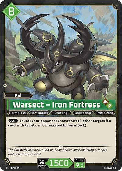 Warsect – Iron Fortress Palworld card